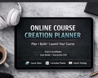 Online Course Creation Planner | Plan, Build & Launch Your Online Course — All in One Place