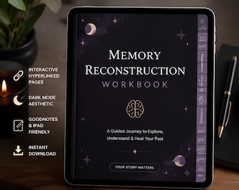 Memory Reconstruction Workbook | Interactive Shadow Work Journal | Guided Reflection Planner for GoodNotes & iPad