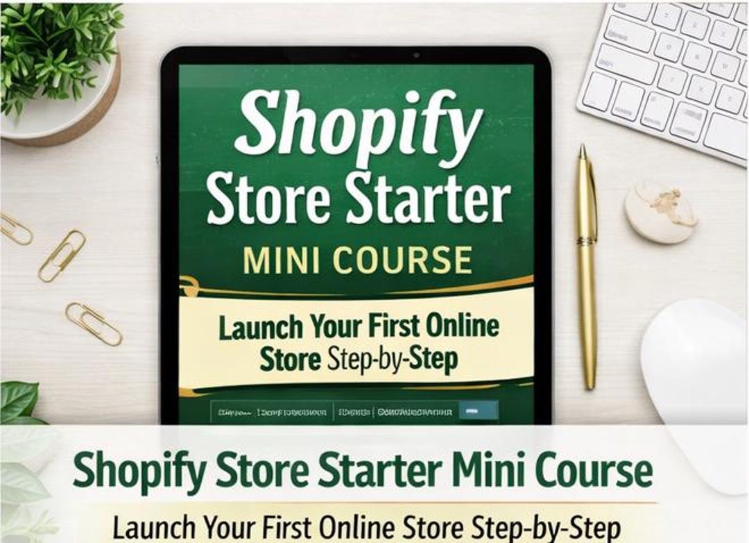 Shopify Store Starter Mini Course – Launch Your First Online Store Step ...