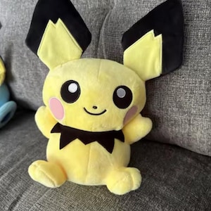 Cute Pichu Plush Toy  Pokémon Inspired Soft Stuffed Animal  Kawaii Yellow Plushie  Anime Gift for Gamers & Kids | Collector Plush 20CM