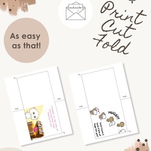 Paquete de tarjetas de amor imprimibles, conjunto de lindas tarjetas de San Valentín, paquete de tarjetas de aniversario para novio, esposo o novia, descarga digital de amor kawaii imagen 4