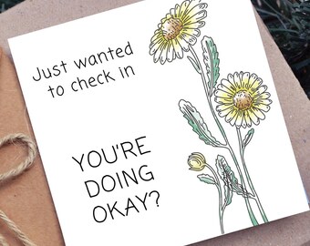 Printable Thinking of You Card Mental Health Support Card Encouragement Card Checking In Card Sympathy Comfort Card Instant Download