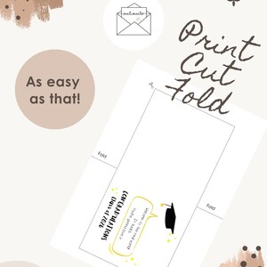 May include: A printable graduation card with the text "Print, Cut, Fold." The card features a graduation cap illustration and the words "Congratulations Class of 2026." Additional text reads "Welcome to the real world! It sucks. You're gonna love it."
