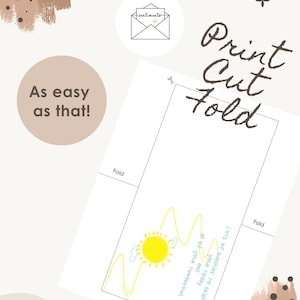 Sunshine Encouragement Card, Lots of Sunshine To Brighten Up Your Today, Mental Health Support Get Well Soon Thinking of You, Printable card image 3
