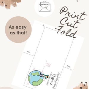 Happy Birthday Husband Card, Best Husband in the Whole World Birthday Gift, Cute Travel Birthday Card for Him Romantic Husband Birthday Gift image 3