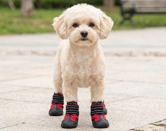 Waterproof Dog Boots, Anti-Slip Paw Protector, Small Dog Outdoor Sneakers