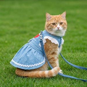 cat in blue dress Dog Cat Bridesmaid Snow Princess Light Blue Dress Tutu Wedding With Beads Brocade Cinderella