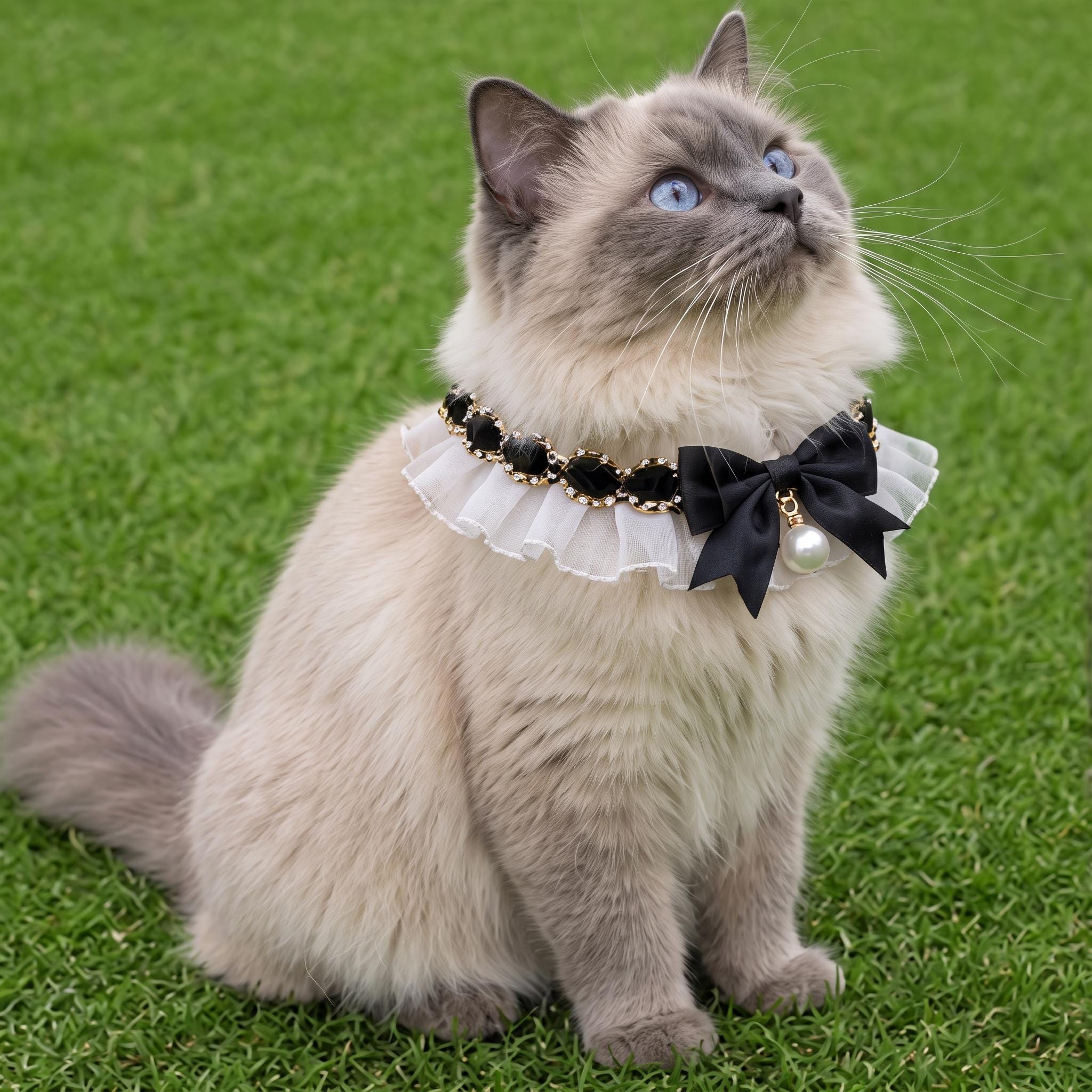 レースの猫用首輪 - Etsy 日本