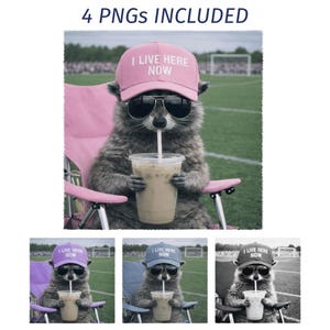I Live Here Now Raccoon Soccer Ball Field Mama Style PNG, Soccer Tournament Meme, Travel Soccer Travel Tournament, Futbol Ball Clipart