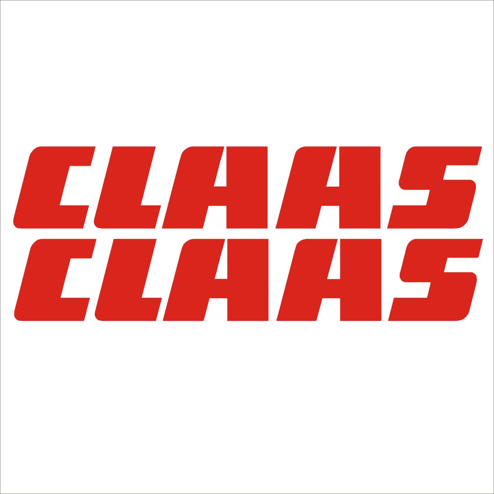 Claas Tractor Sticker 2 Pack | Logo Vinyl Decal 40–100 Cm ...