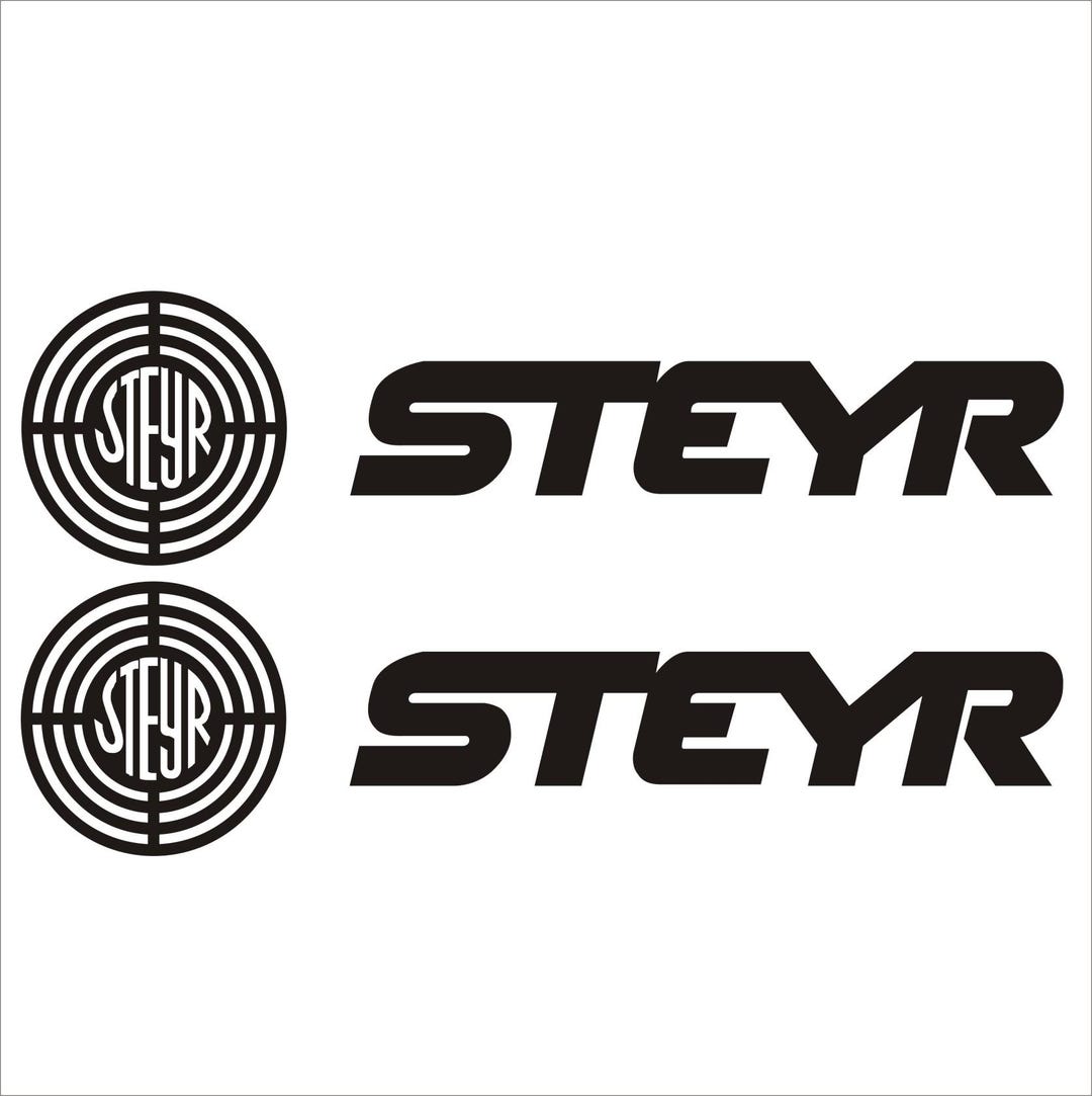 Steyr Sticker Steyr Tractor Decal 2pcs | Sticker Logo 30/40/50/60/70/80/90/100 Cm ...