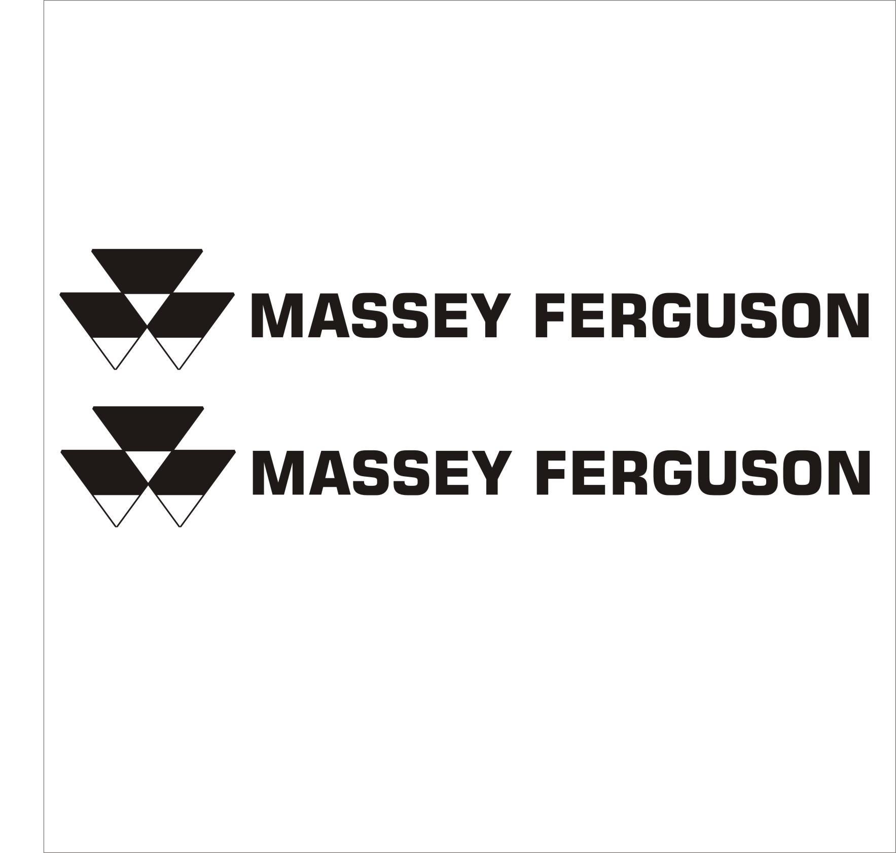 Mf Stickers Massey Ferguson Stickers 2pcs | MF Logo Decal 40/50/60/70/80/90/100 ...