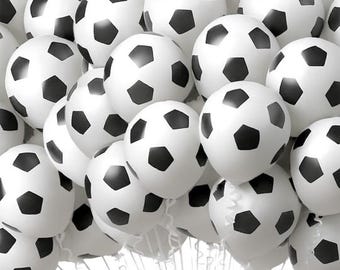 Soccer Party Balloons – 30 Pack 12 Inch Latex Decorations, Sports Theme Decor