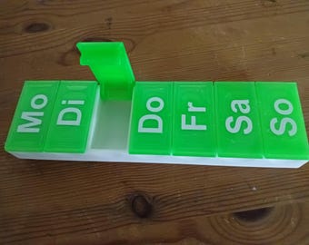 Portapillole, porta medicinali con i giorni della settimana, porta compresse