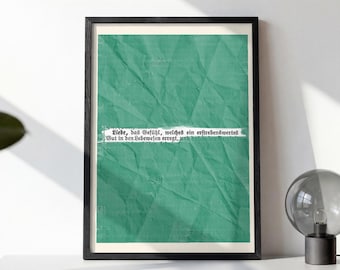 Love Definition Poster Digital Download | Modern Green Wall Decor | Mother's Day Anniversary Gift Idea | Gen Z Millennial Print Art |