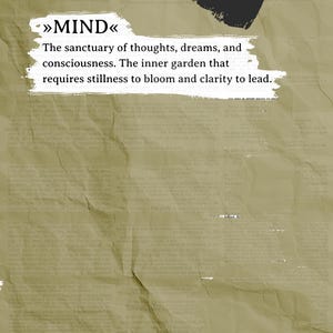 Mind Definition Print, Mindfulness Wall Art, Mental Health Poster, Inner Garden Quote, Gen Z Room Decor, Self Love Gift, Digital Download