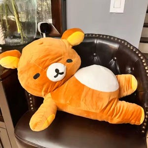 Almohada gigante de peluche de oso kawaii: juguete de peluche gigante y abrazable con forma de cuerpo de animal.