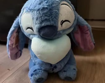 Blue Alien Plush Toy – Stitch-Inspired Soft Kawaii Cartoon Character – Kids Collectors 25cm