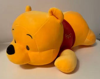 Schattige Winnie de Pooh knuffel Zachte gele beer Knuffel Kawaii Cartoon knuffel Kinderen cadeau Decor kinderkamer Disney geïnspireerd cadeau 45 cm