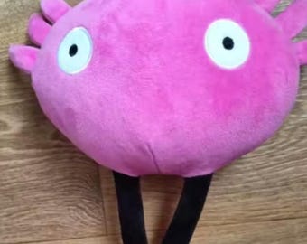 Schattige roze krab knuffel – kawaii oceaan knuffeldier – zachte handgemaakte zeedieren pluche – uniek cadeau voor kinderen en kustdecor 50 cm