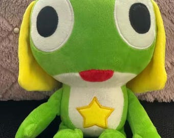 Knuffel groene kikker – op tekenfilm geïnspireerd zacht knuffeldier, 20 cm
