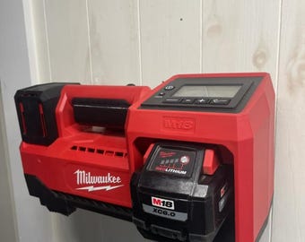 Inflador de neumáticos Milwaukee M18 para montaje en pared o en garaje