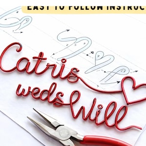 Wire Art Alphabet Pattern | DIY Craft Guide (PDF Download)