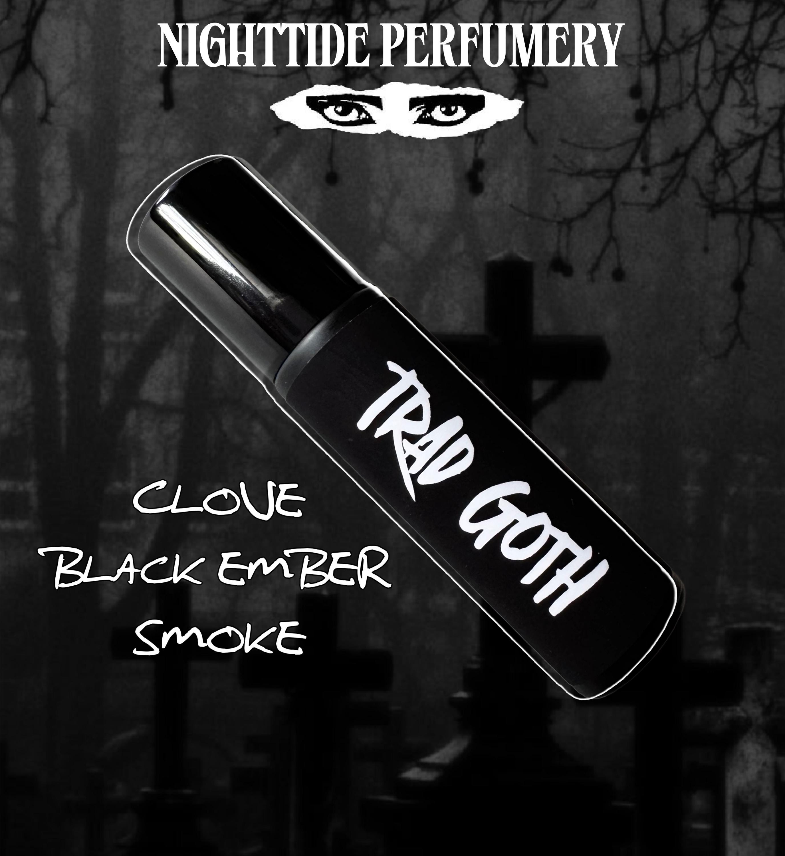 Trad Goth - Rollerball Perfume oil - clove, smoke, black ember