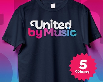 United by Music Unisex Tee, Eurovision Tshirt, Vienna 2026, Austria 2026, Eurovision Song Contest Tshirt, Eurovision 2026, Eurovision Vienna
