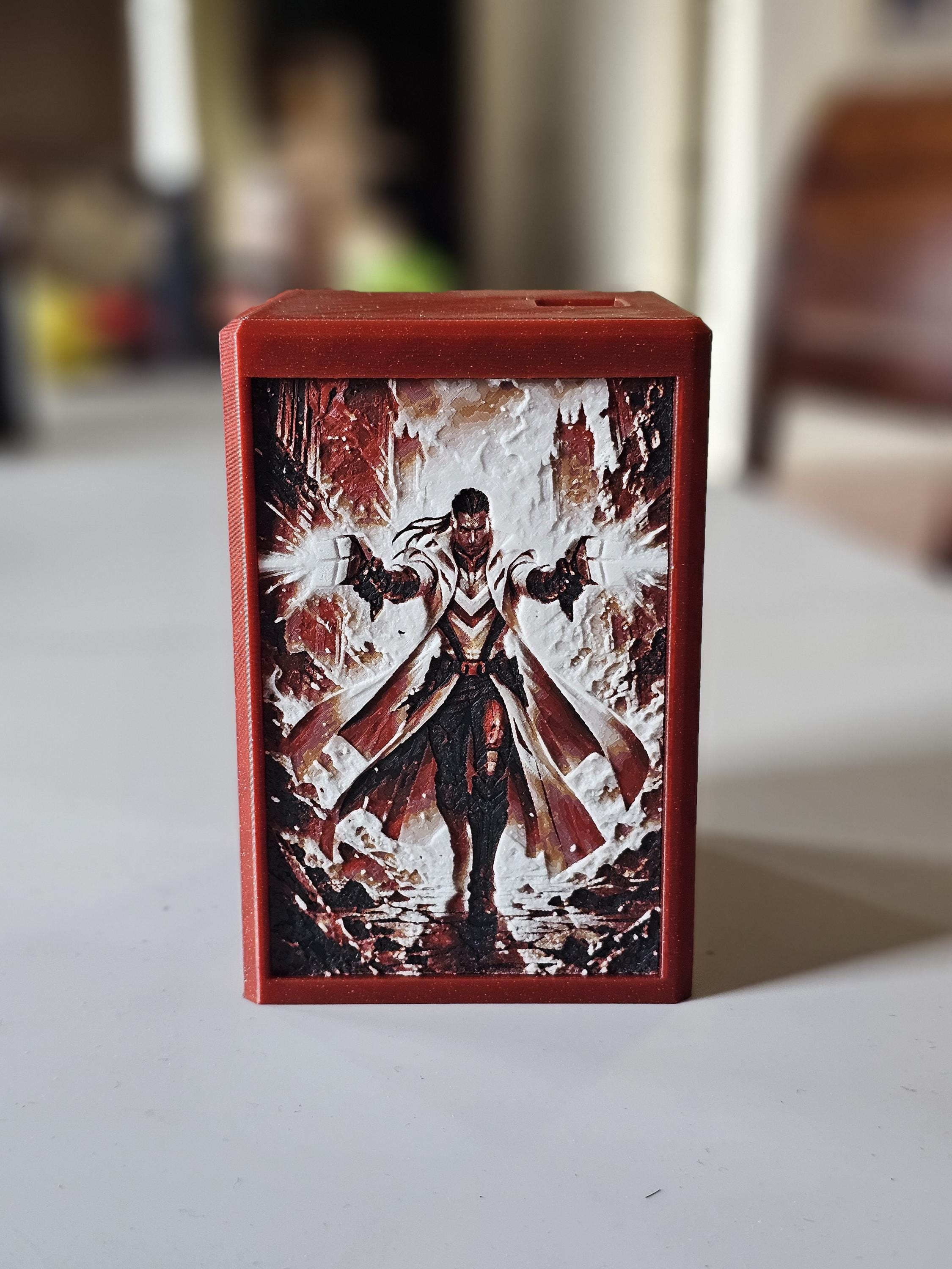 Riftbound Deck Box - Lucian – Magnetic Lid, 75 Double Sleeved - Etsy