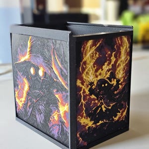 Vivi Inspired MTG Commander Deck Box – Magnetic Lid, Holds 115 Double-Sleeved Cards
