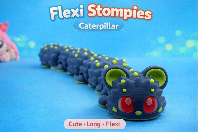 Stompies Caterpillar – Fully Flexi Articulated Desk Buddy
