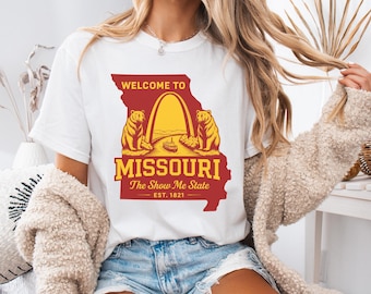 Welcome to Missouri Shirt, Missouri State Tee, Show Me State Graphic T Shirt, St Louis Arch Shirt, Missouri Travel Gift
