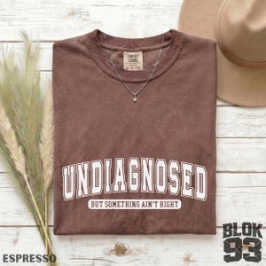 Undiagnosed But Something Ain't Right Shirt, Funny Mental Health Tee, Sarcastic Quote Shirt, Relatable Graphic Tee