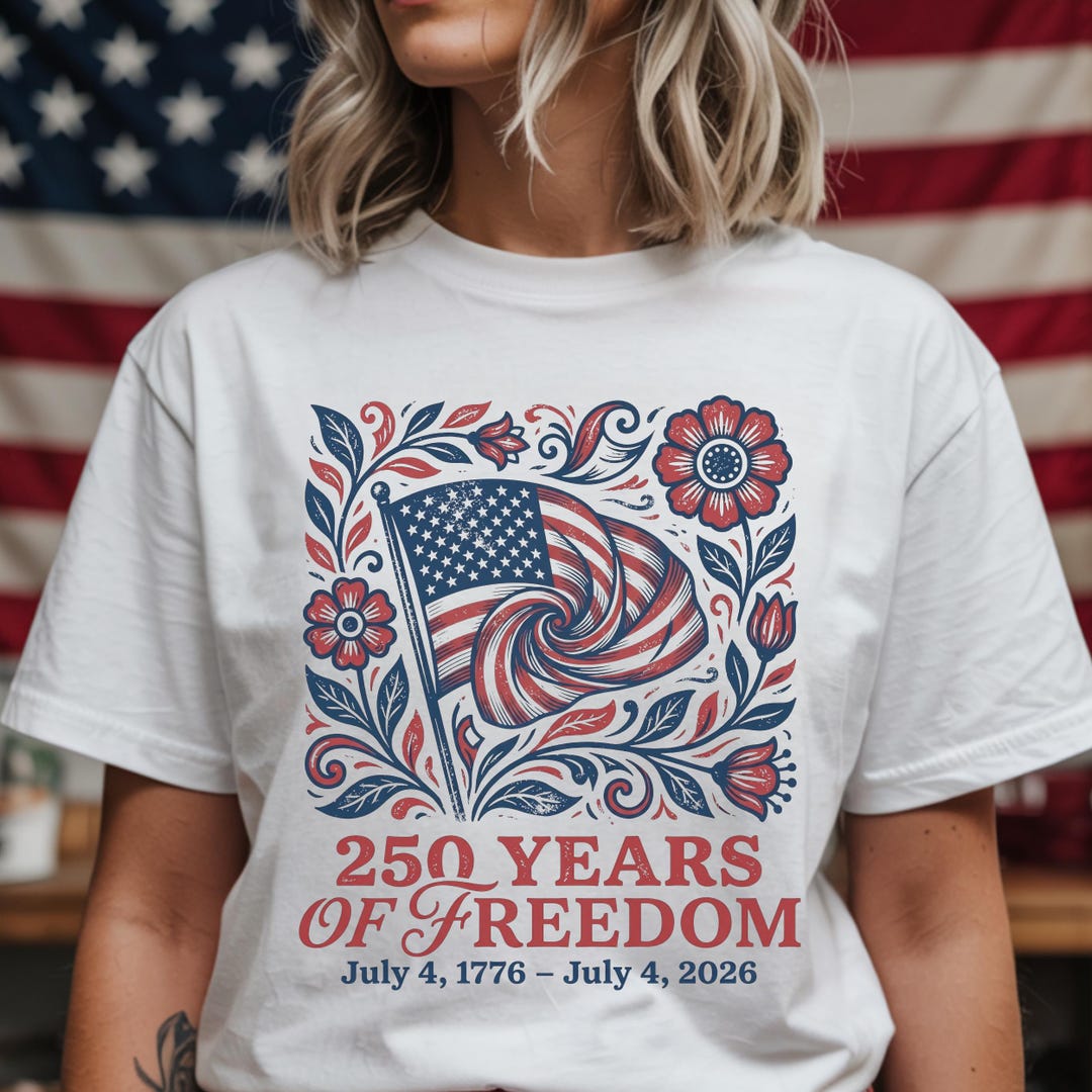 USA 250 Years Shirt, 4th of July Shirt, 250 Years of Freedom Shirt ...