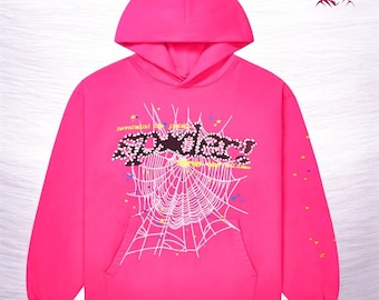 Pink Spider Pullover Hoodie