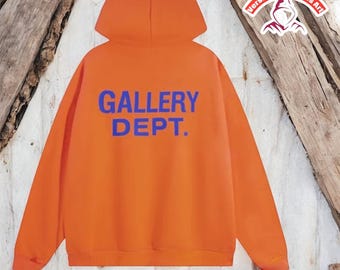 Sudadera con capucha de algodón naranja, del departamento de galería.