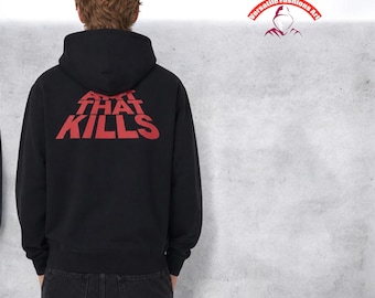 Sudadera con capucha destacada del departamento de galería “ARTE QUE MATA”