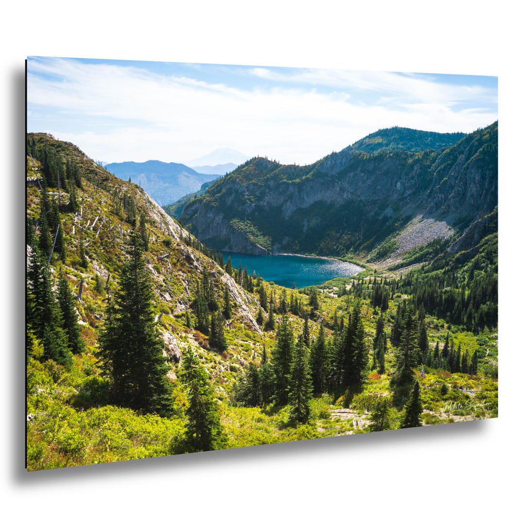 Alpine Lake Landscape Photo Print: Forest Mountain Valley Wall Art - Etsy