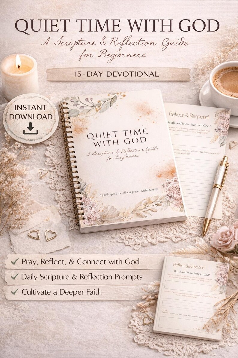 Devotional Reflection Scripture Reflection Workbook Printable Devotional PDF Guided Prayer ...