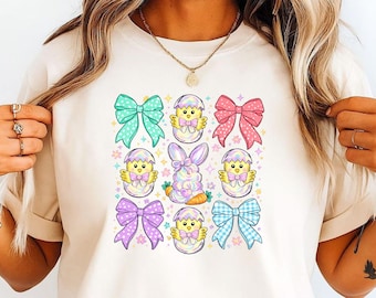 Conejito de Pascua (Png), Conejito soplando chicle, Pincelada (Png), Diseño de sublimación, Camiseta de Pascua, Clipart de primavera, Pascua linda (Png), Coqueta (Png)
