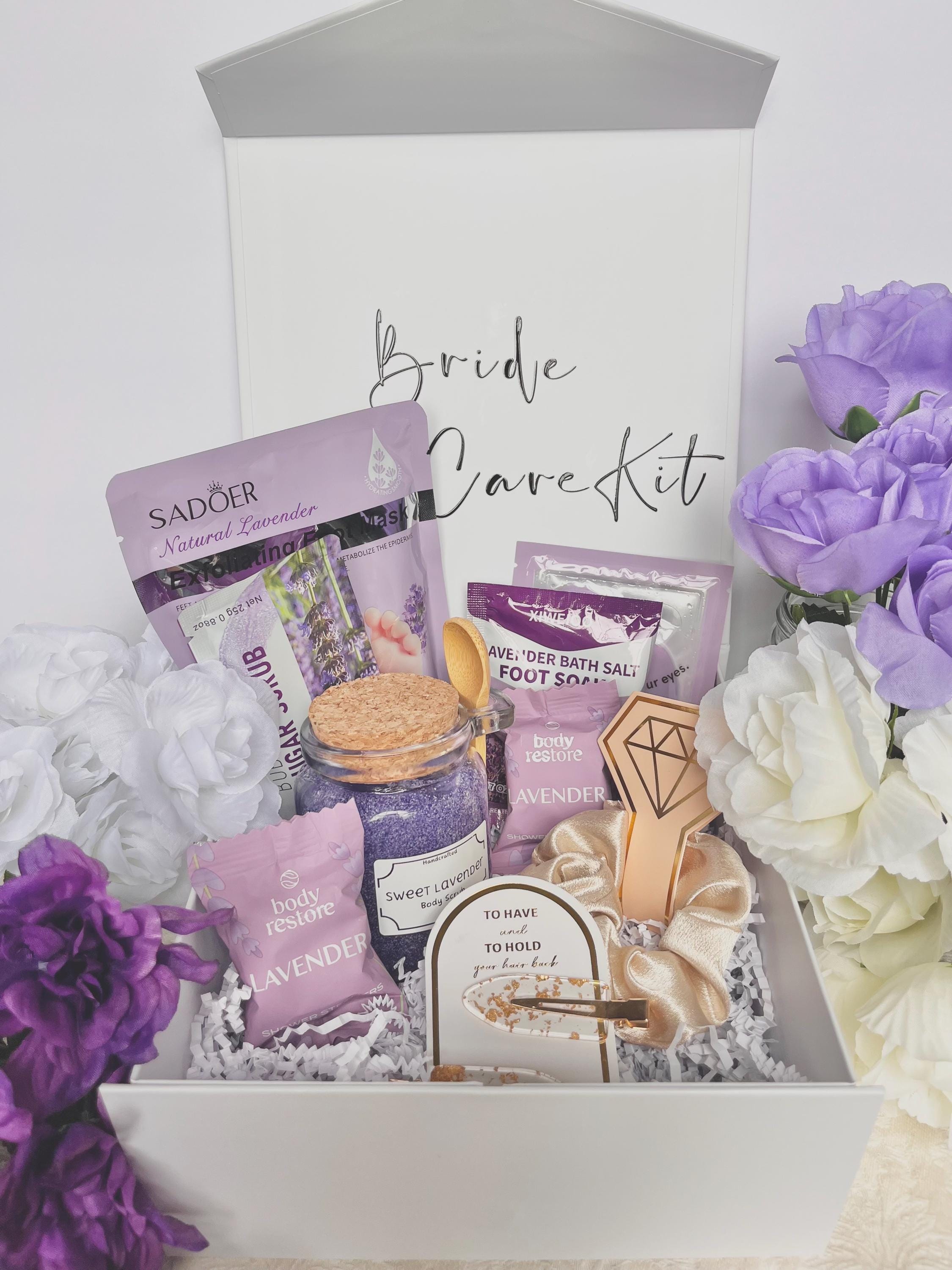 Bridal Self Care Kit: Wedding Morning Pamper Box, Bride to Be Spa Gift ...