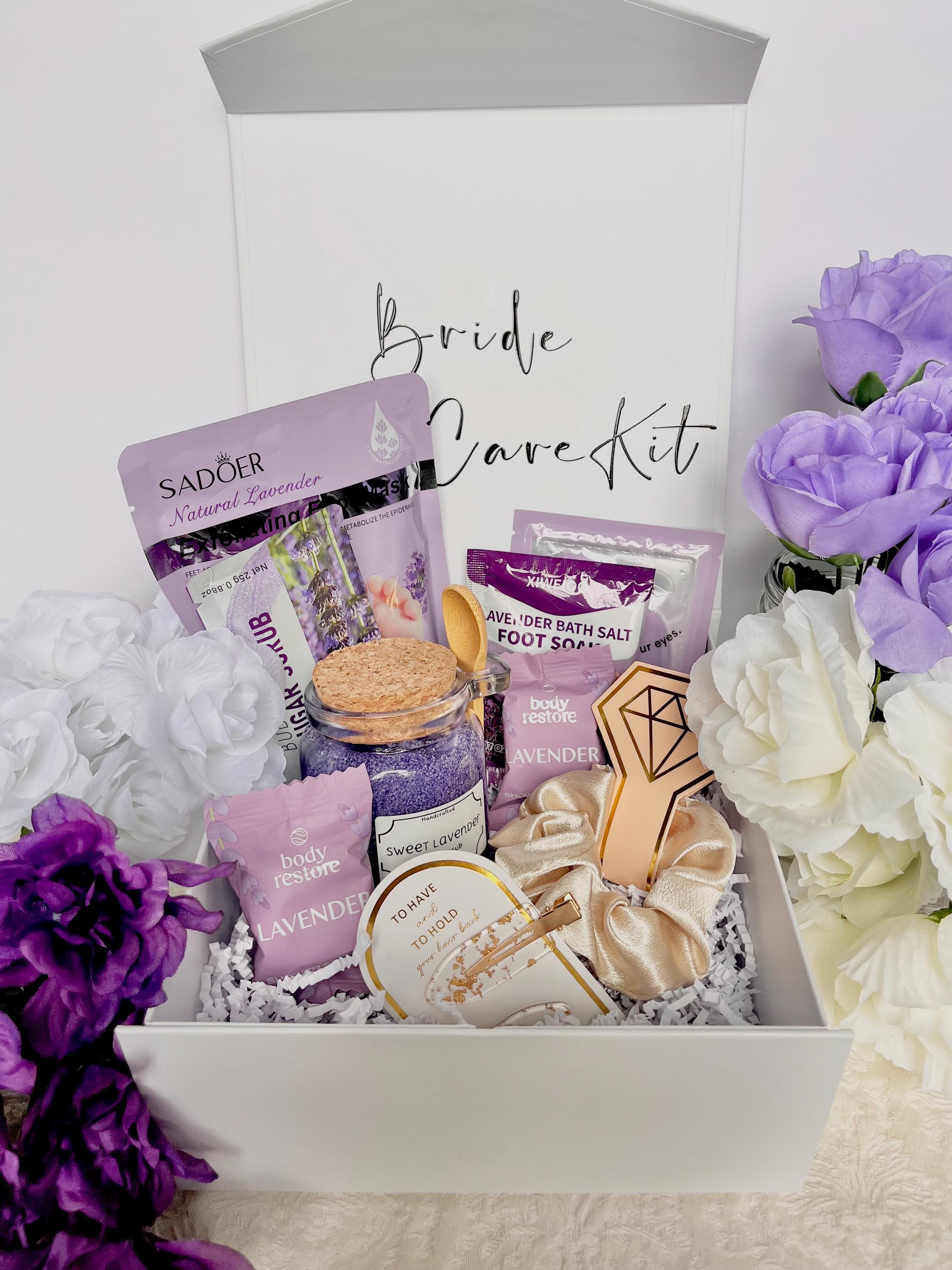 Bridal Self Care Kit: Wedding Morning Pamper Box, Bride to Be Spa Gift ...