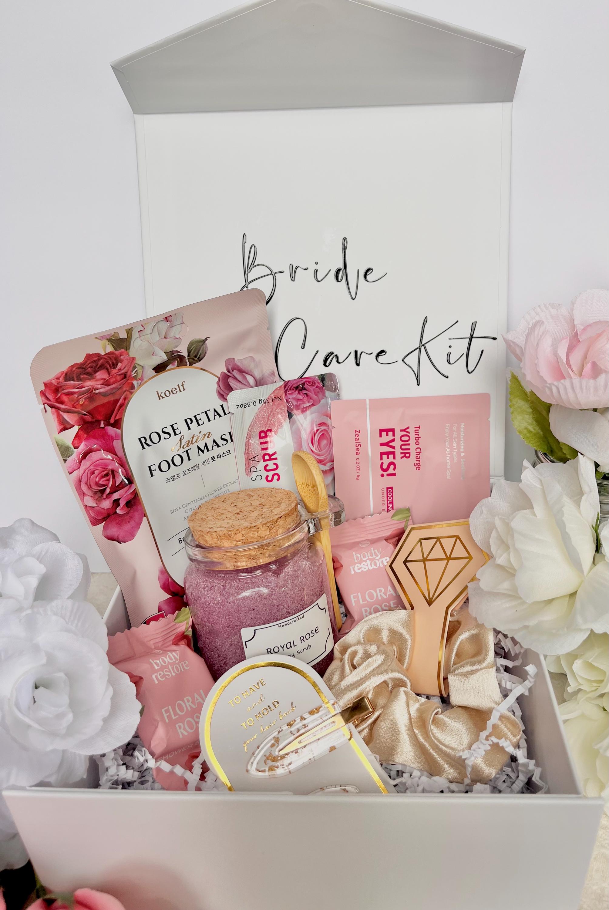 Bridal Self Care Kit: Wedding Morning Pamper Box, Bride to Be Spa Gift ...