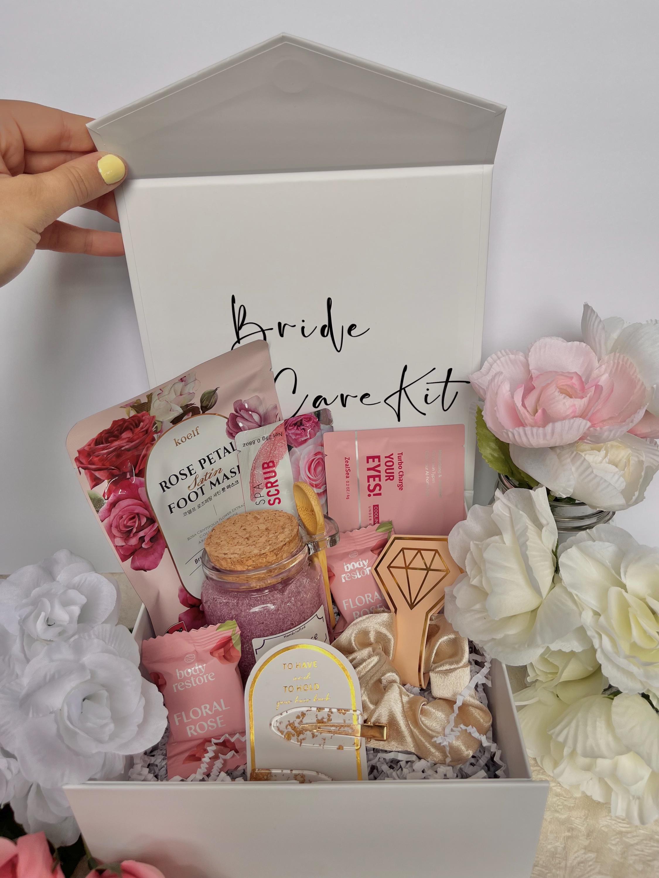 Bridal Self Care Kit: Wedding Morning Pamper Box, Bride to Be Spa Gift ...