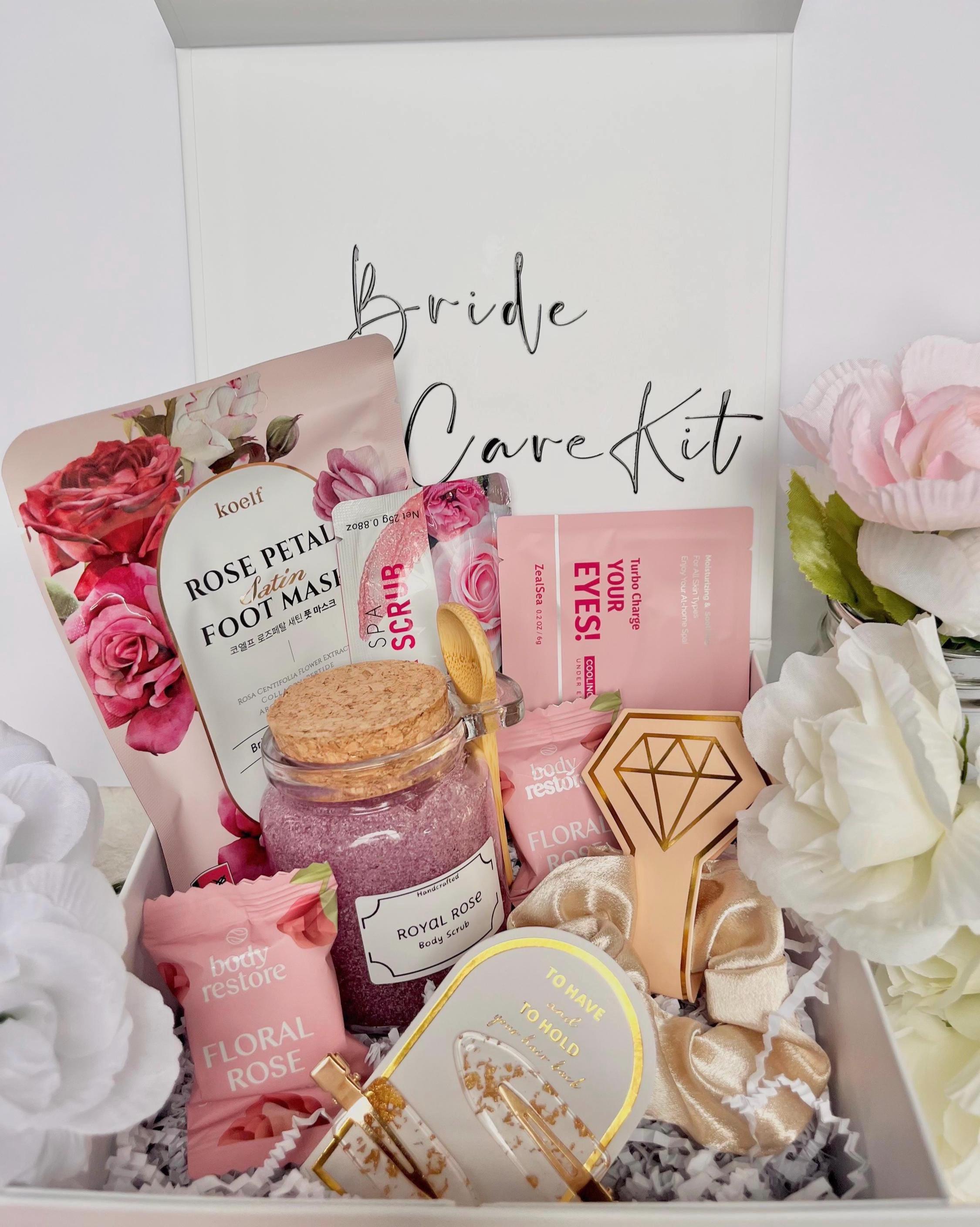 Bridal Self Care Kit: Wedding Morning Pamper Box, Bride to Be Spa Gift ...