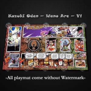 Kozuki Oden | Mata do gier 24x14" | One Piece Hour of Legends Nine Red Scabbards