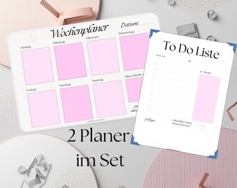 Mama Organisations Bundle – Wochenplaner & To-Do Liste – Printable PDF für den Mama Alltag