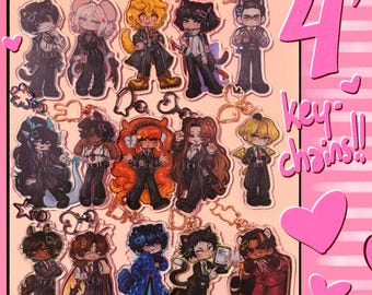 Limbus Company Kemonomimi Cuties !! 4" Keychains (LARGE!)