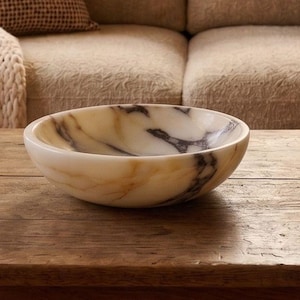 Calacatta Viola Decorative Marble Bowl